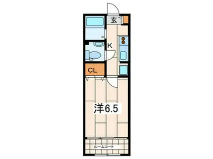 ESTRELA(1K/1階)の間取り写真