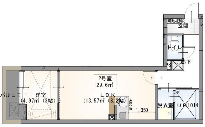 VASAPARK蘇我(1LDK/1階)の間取り写真