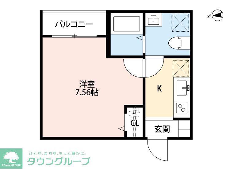 MAIZON LUMIERE(1K/1階)の間取り写真