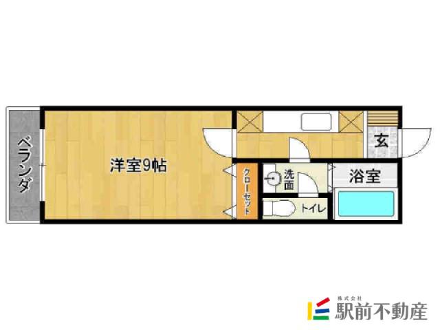 エムステージ21(1K/3階)の間取り写真