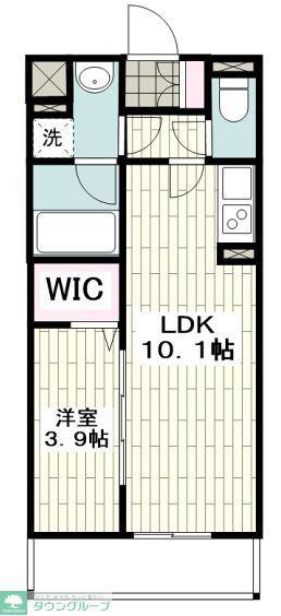 SUNLIGHT瀬谷(1LDK/1階)の間取り写真