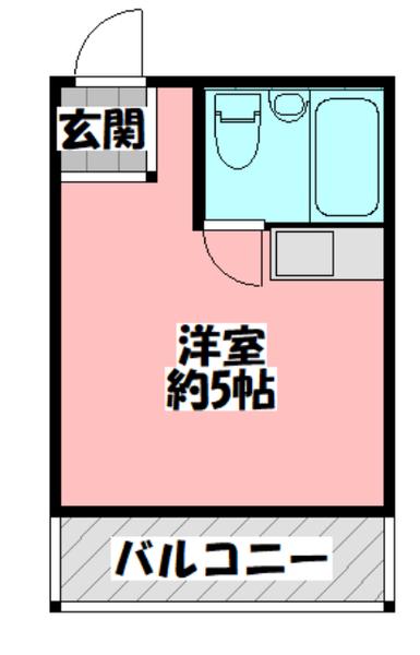 JPアパートメント門真(ワンルーム/3階)の間取り写真