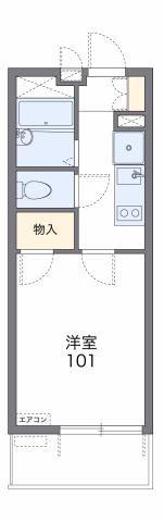 レオパレスNEXTII(1K/1階)の間取り写真