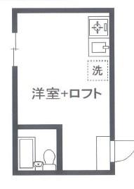 アーバンプレイス渋谷本町(ワンルーム/2階)の間取り写真