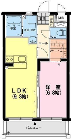 エスペランサIII(1LDK/4階)の間取り写真