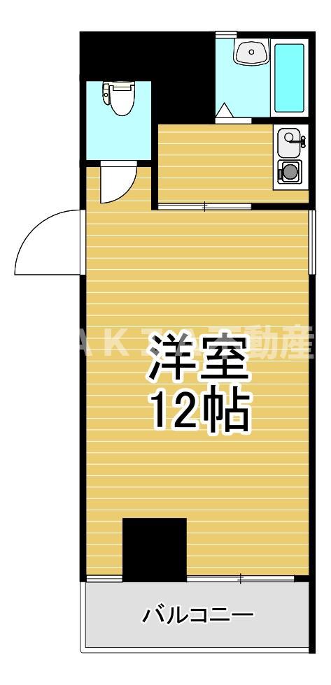 MRK EDOBORI(ワンルーム/4階)の間取り写真
