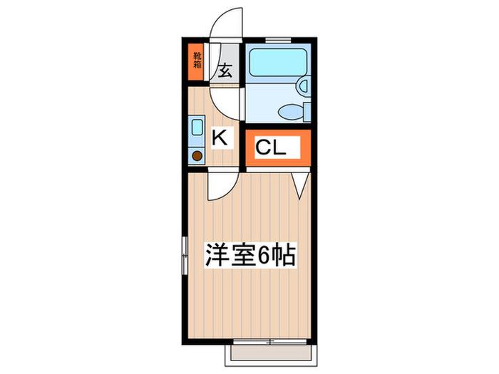 OZ壱番街A(1K/1階)の間取り写真