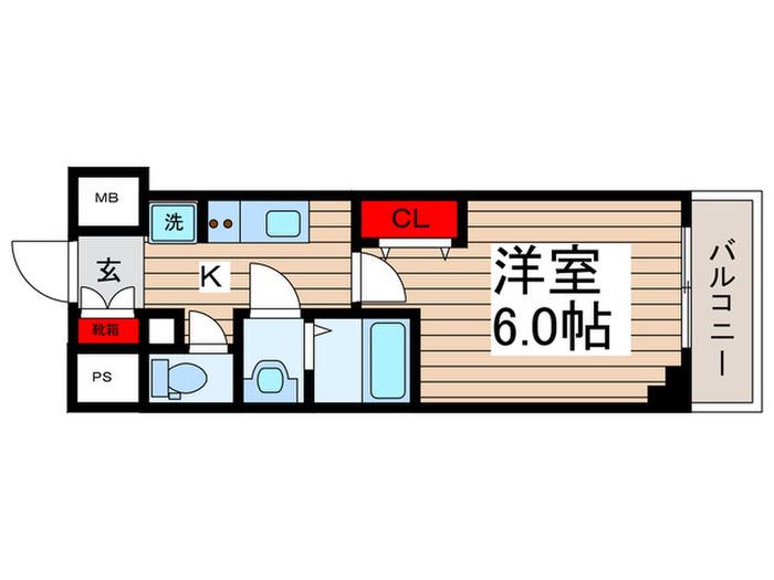 アーバンパーク南行徳レジデンス(1K/1階)の間取り写真