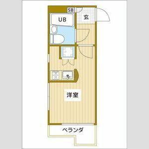 グランデール池尻(ワンルーム/2階)の間取り写真