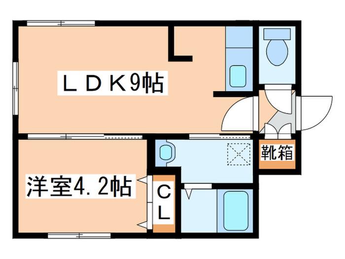CIETARUGA(1LDK/3階)の間取り写真