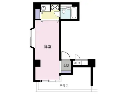 ノバカネイチ本町御堂(ワンルーム/9階)の間取り写真