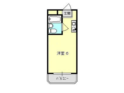 メゾンドアルドゥール(ワンルーム/9階)の間取り写真