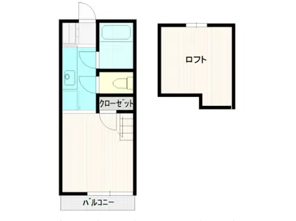 美里ハウス居村(1SK/1階)の間取り写真