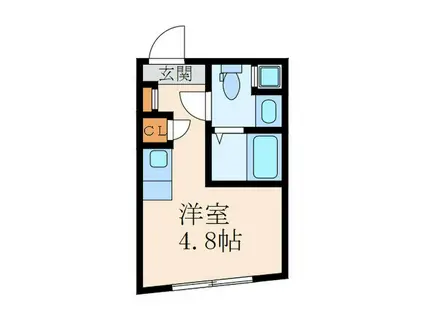 ARROWSAL EBISU-MINAMI(ワンルーム/2階)の間取り写真