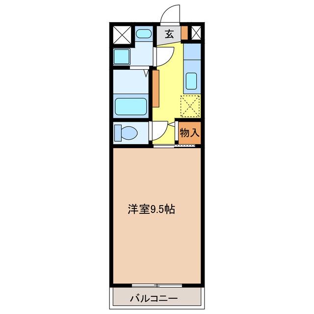 幸マンション(1K/2階)の間取り写真