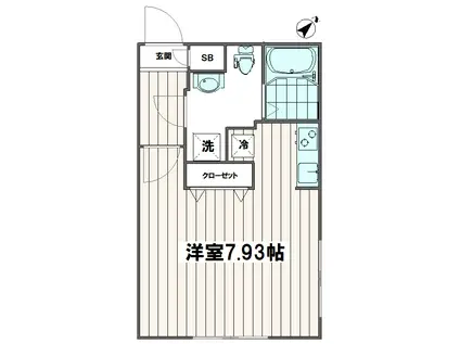 メゾン池袋イースト(ワンルーム/4階)の間取り写真