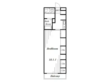 リブリ・NA.NA(1K/3階)の間取り写真