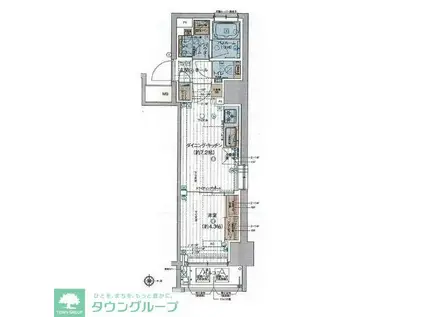 エステムプラザ赤羽アンダルシア(1DK/10階)の間取り写真