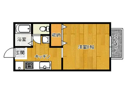 サンライフ伊藤(1K/2階)の間取り写真