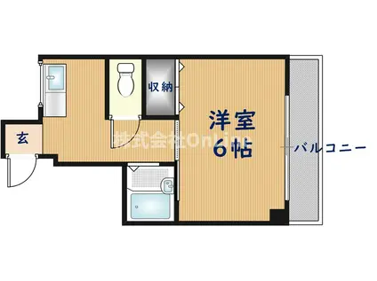 ル・メルシェ(1K/3階)の間取り写真