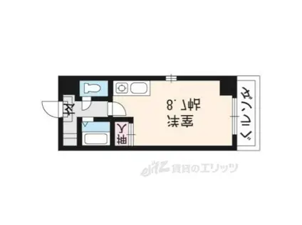 カワモトマンション(ワンルーム/2階)の間取り写真