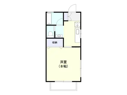 みさきハイツ(1K/1階)の間取り写真