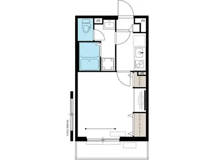 リブリ・カサデルソルIV(1K/1階)の間取り写真