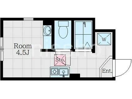 PALACE ROUGE(ワンルーム/1階)の間取り写真