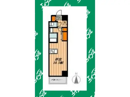 エルミタージュ名駅西(1K/5階)の間取り写真