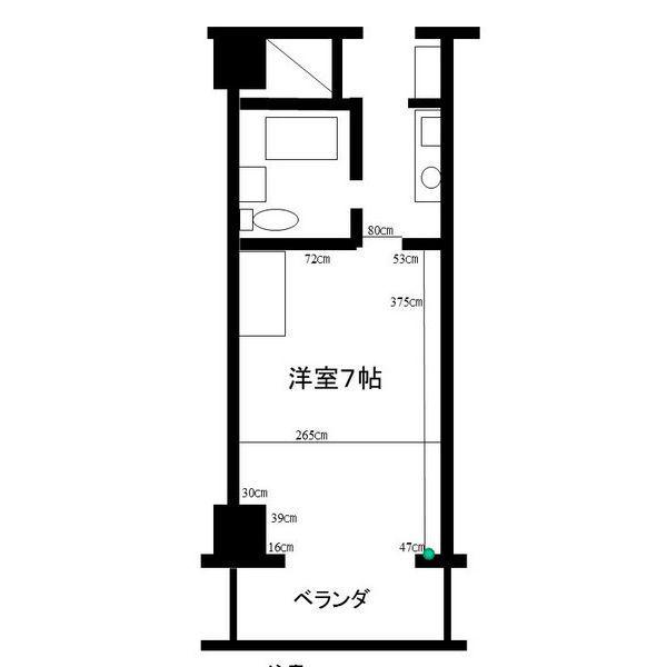 シェルマン則武(1K/5階)の間取り写真