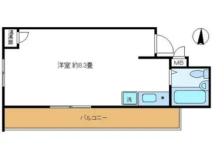 日興パレスビル渋谷(ワンルーム/4階)の間取り写真