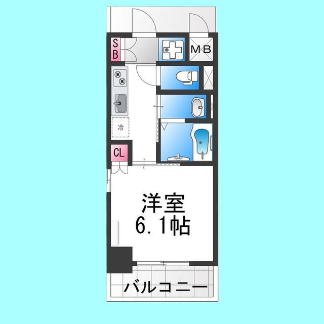 MAXIV大阪堺(1K/5階)の間取り写真