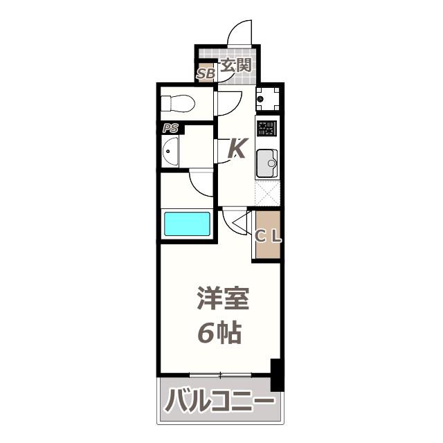 トーシン文の里(1K/3階)の間取り写真