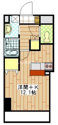 PRINCESS HAPPINESS PLACE(ワンルーム/7階)の間取り写真