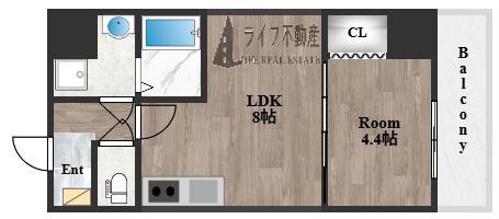 SFIDA森ノ宮(1LDK/7階)の間取り写真