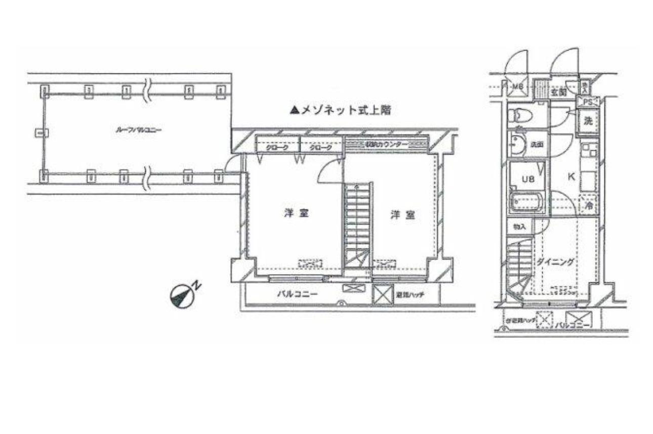 ドルチェ代々木(3K/7階)の間取り写真