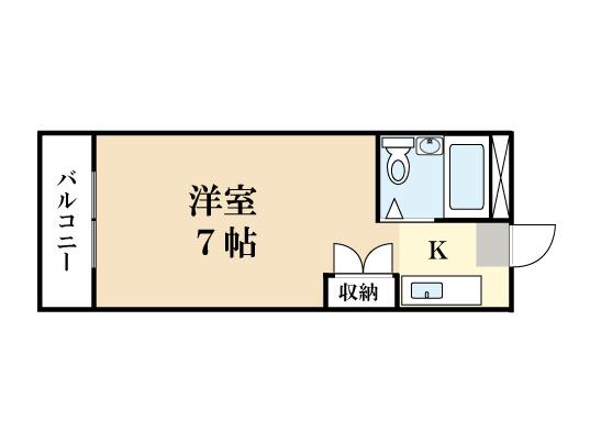 TO BE LIVING SAWADA(1K/4階)の間取り写真