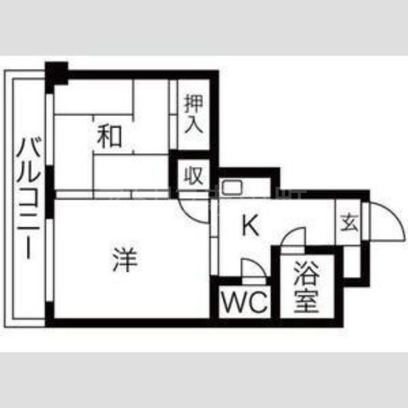 メゾンドトキワ(2K/5階)の間取り写真