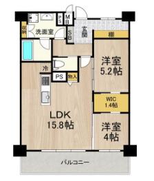 セノアタワー新大阪(2LDK/11階)の間取り写真