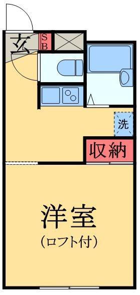 LPサンライズI(1K/1階)の間取り写真