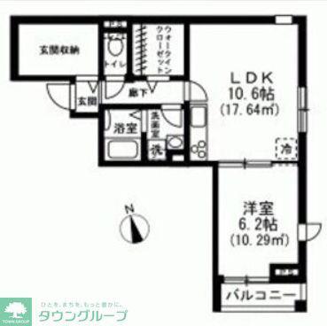 MAISON LUMIERE(1LDK/3階)の間取り写真