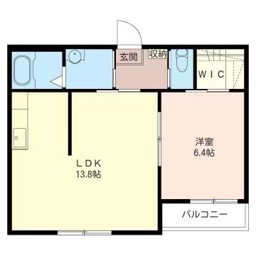 グリーン・ヴィラ G(1LDK/2階)の間取り写真