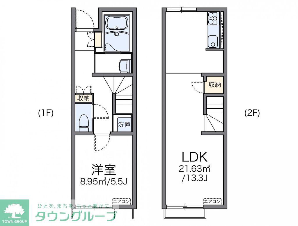 レオネクストフィオーレIII(1LDK/1階)の間取り写真