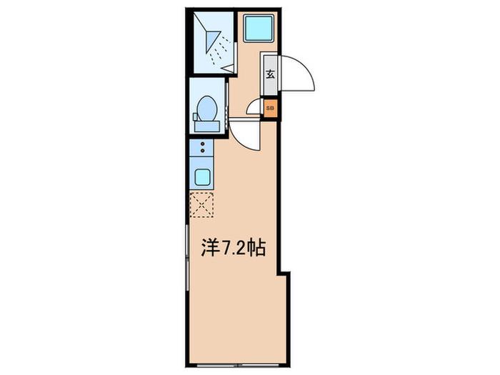 GRANQUAL田園調布(ワンルーム/2階)の間取り写真