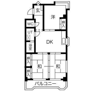 メゾン徳II(3DK/3階)の間取り写真