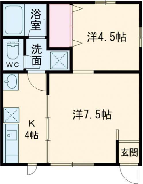 TMタウンズ(2K/1階)の間取り写真