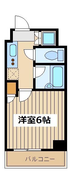 ルーブル中村橋弐番館(1K/4階)の間取り写真