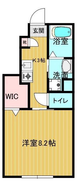 SHANTI COREB(1K/1階)の間取り写真