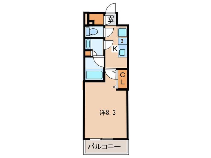 ルフォンプログレ赤羽(1K/3階)の間取り写真