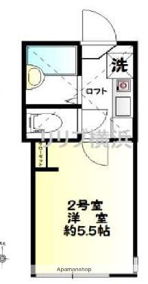 クレア大岡(1K/1階)の間取り写真